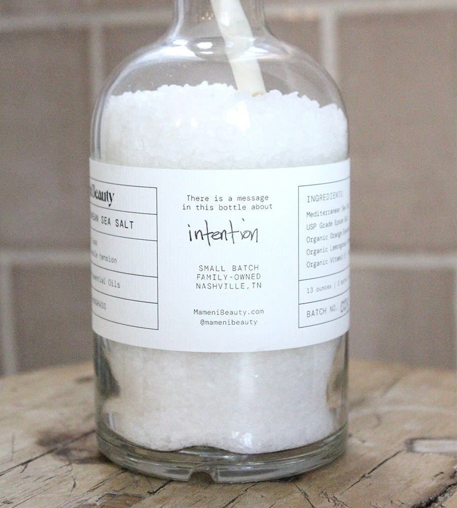 “Intention” Mediterranean Sea Salt Soak