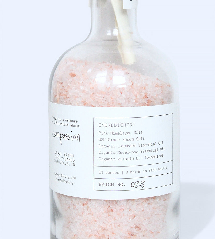 “Compassion” Pink Himalayan Salt Soak