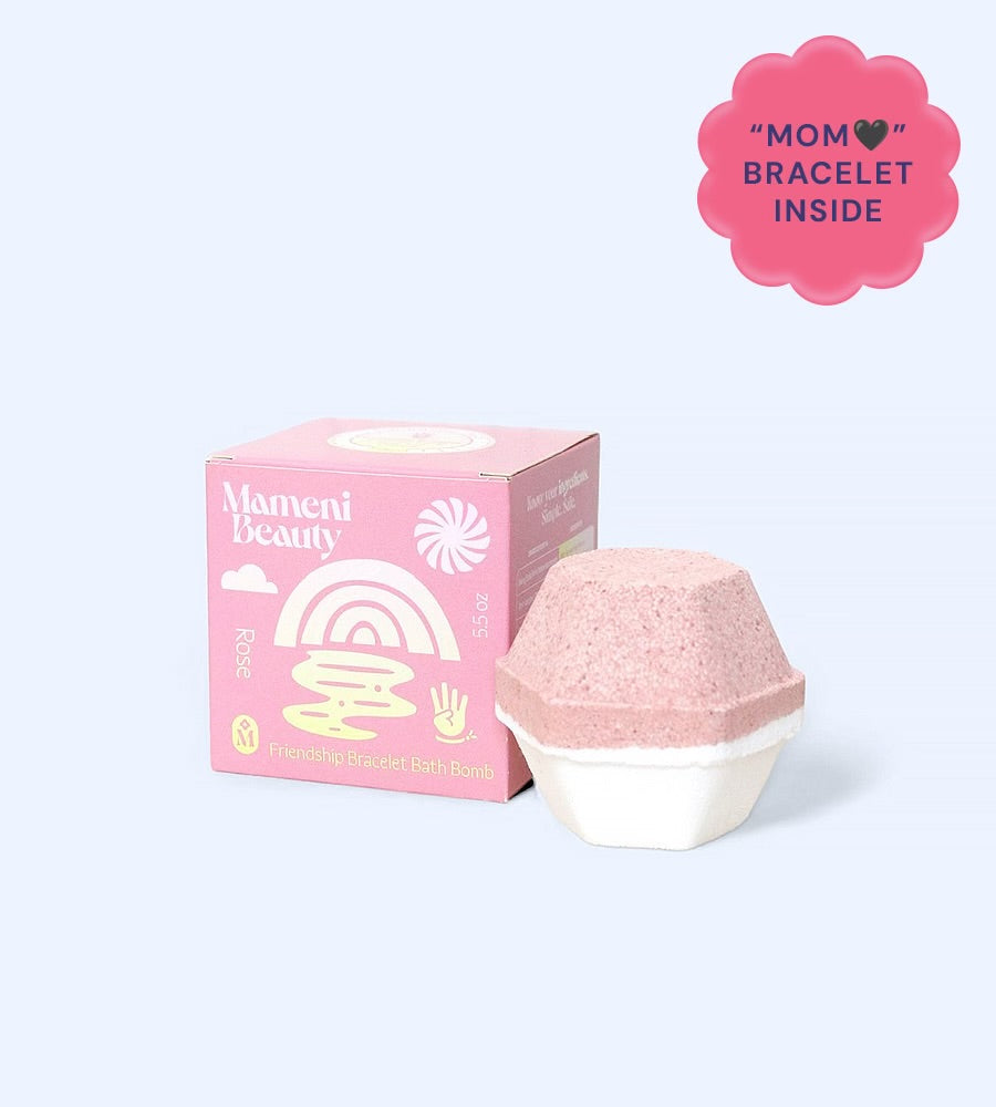 "Mom 🖤” Friendship Bracelet Bath Bomb
