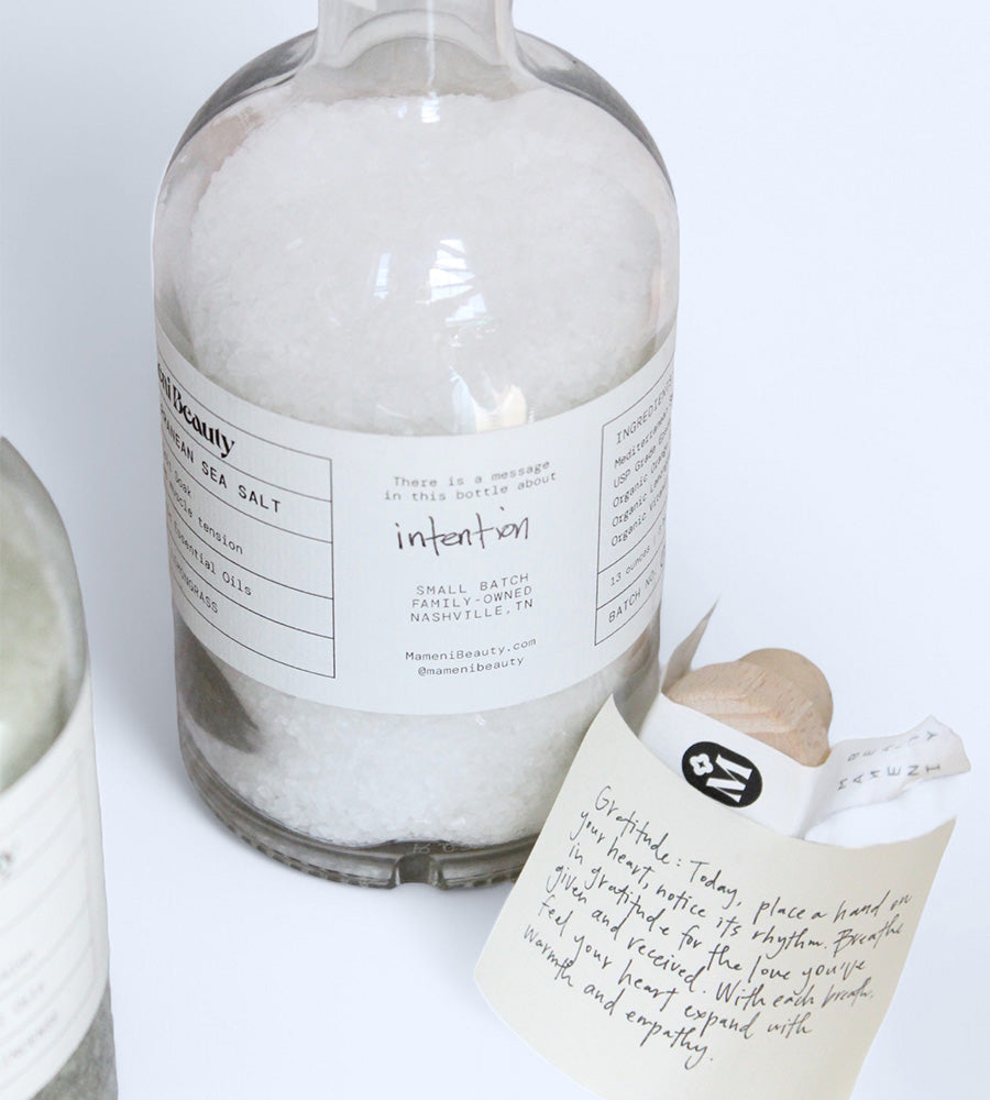 “Intention” Mediterranean Sea Salt Soak